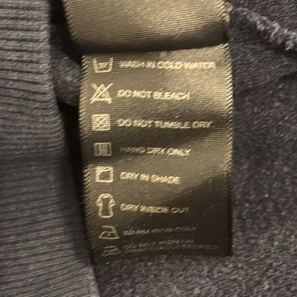 Fear of God Essentials blue ribbed Sweatshirt Sz Large - Picture 11 of 16